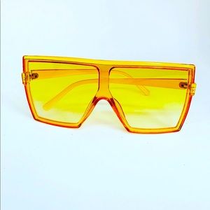 Yellow Tint Square Glasses